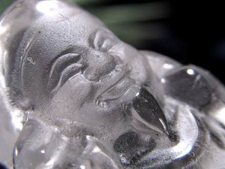 水晶 クォーツ 縁起物 置物 大黒天