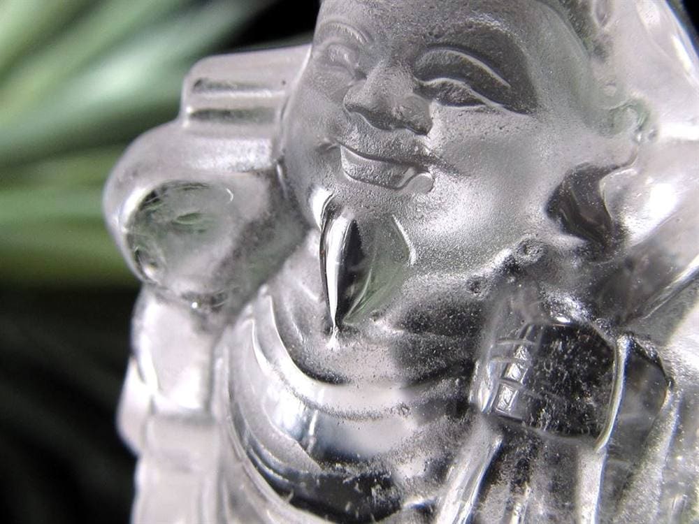 水晶 クォーツ 縁起物 置物 大黒天
