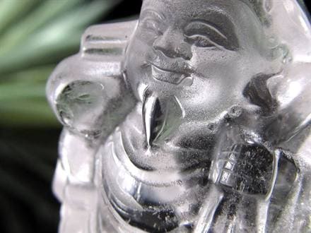水晶 クォーツ 縁起物 置物 大黒天