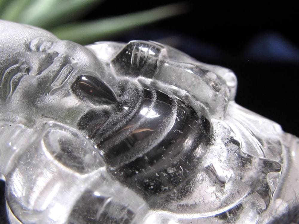 水晶 クォーツ 縁起物 置物 大黒天