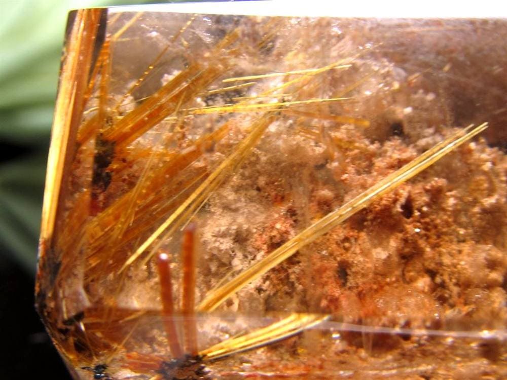 貫入 金針 ガーデン ルチル クォーツ 庭園針 水晶 ポリッシュ 原石