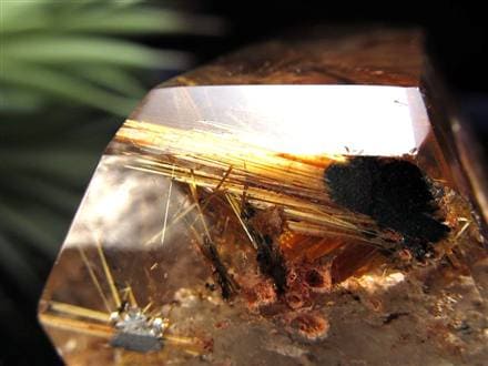 貫入 金針 ガーデン ルチル クォーツ 庭園針 水晶 ポリッシュ 原石