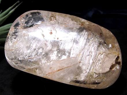 水入り水晶 エレスチャル 原石 置物 エンハイドクォーツ