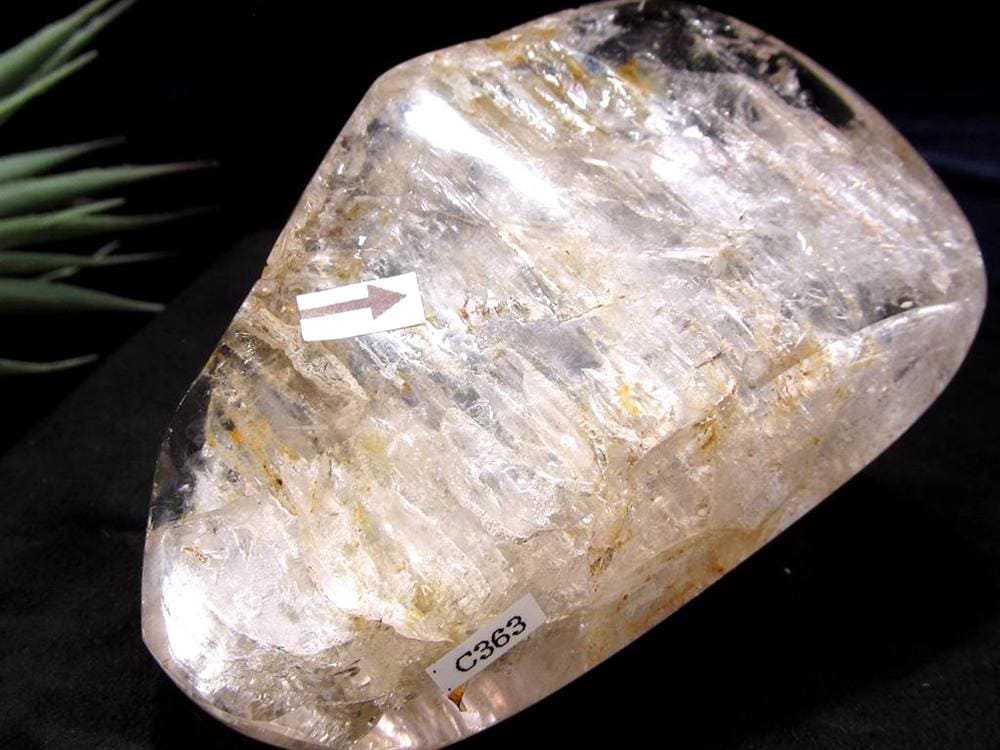 水入り水晶 エレスチャル 原石 置物 エンハイドクォーツ