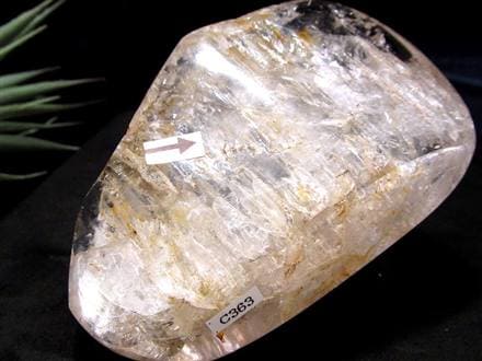 水入り水晶 エレスチャル 原石 置物 エンハイドクォーツ