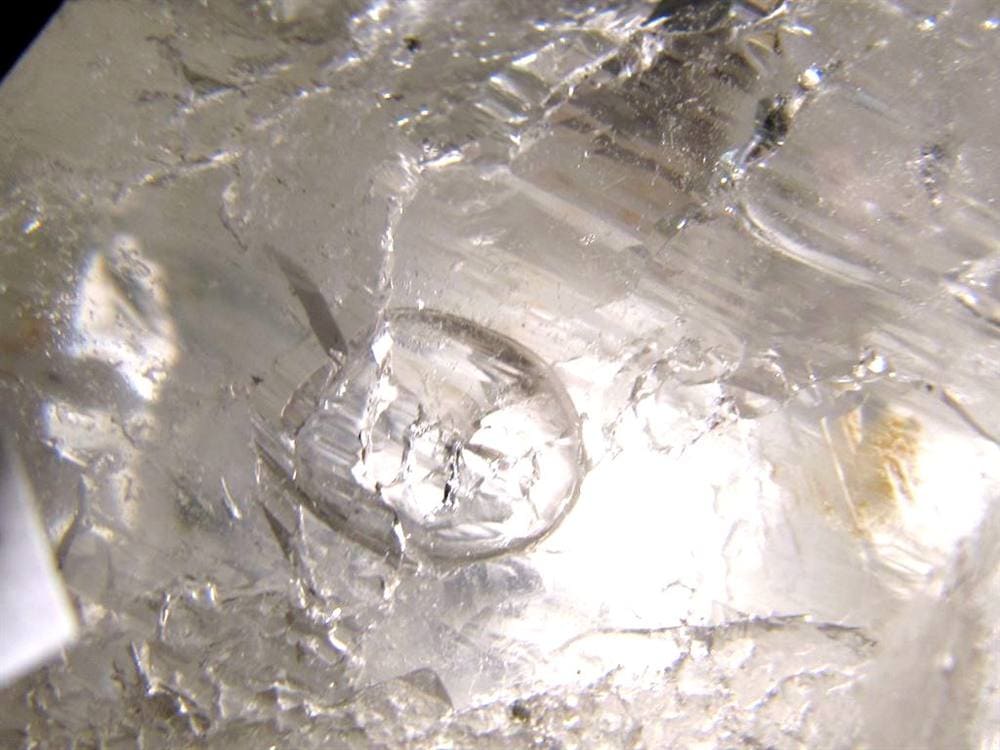 水入り水晶 エレスチャル 原石 置物 エンハイドクォーツ