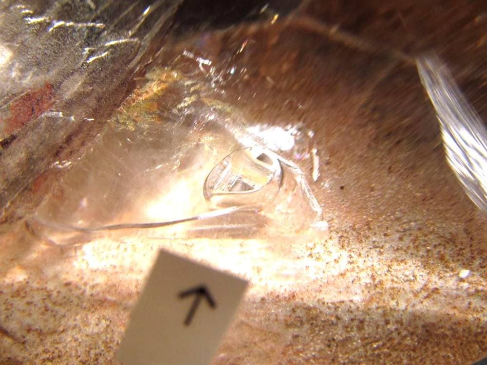 水入り水晶 エレスチャル 原石 置物 エンハイドクォーツ