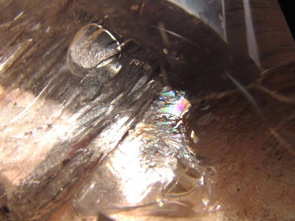 水入り水晶 エレスチャル 原石 置物 エンハイドクォーツ