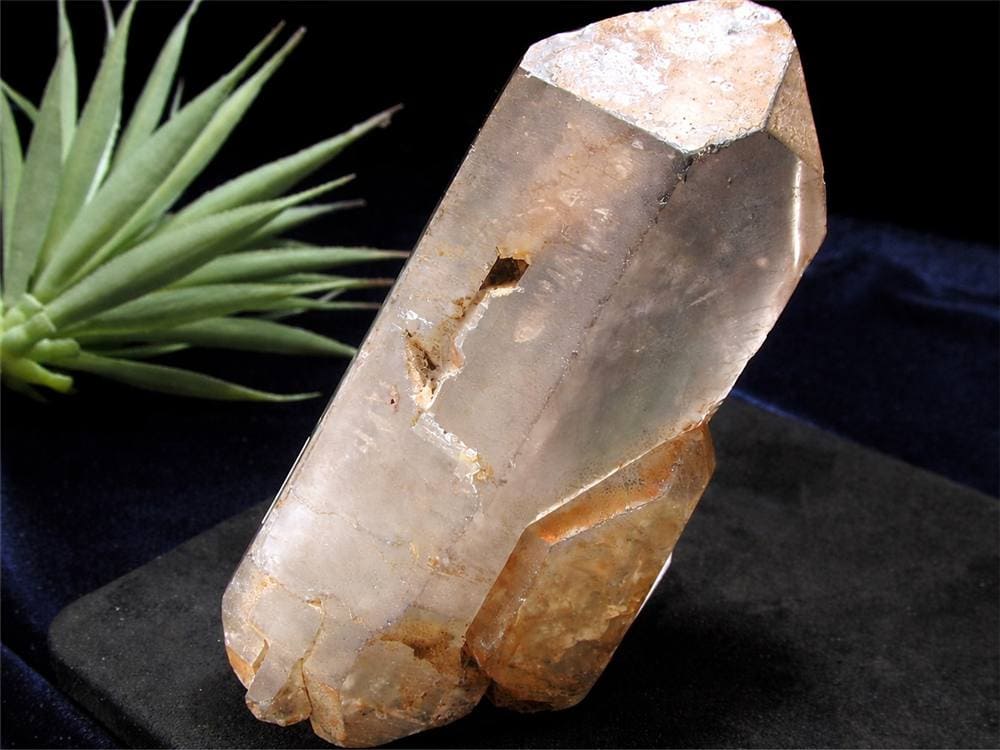 水入り水晶 エレスチャル 原石 置物 エンハイドクォーツ