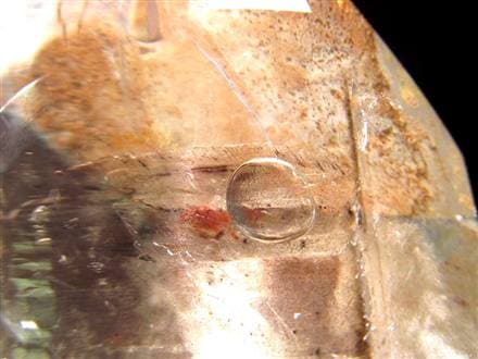 水入り水晶 エレスチャル 原石 置物 エンハイドクォーツ