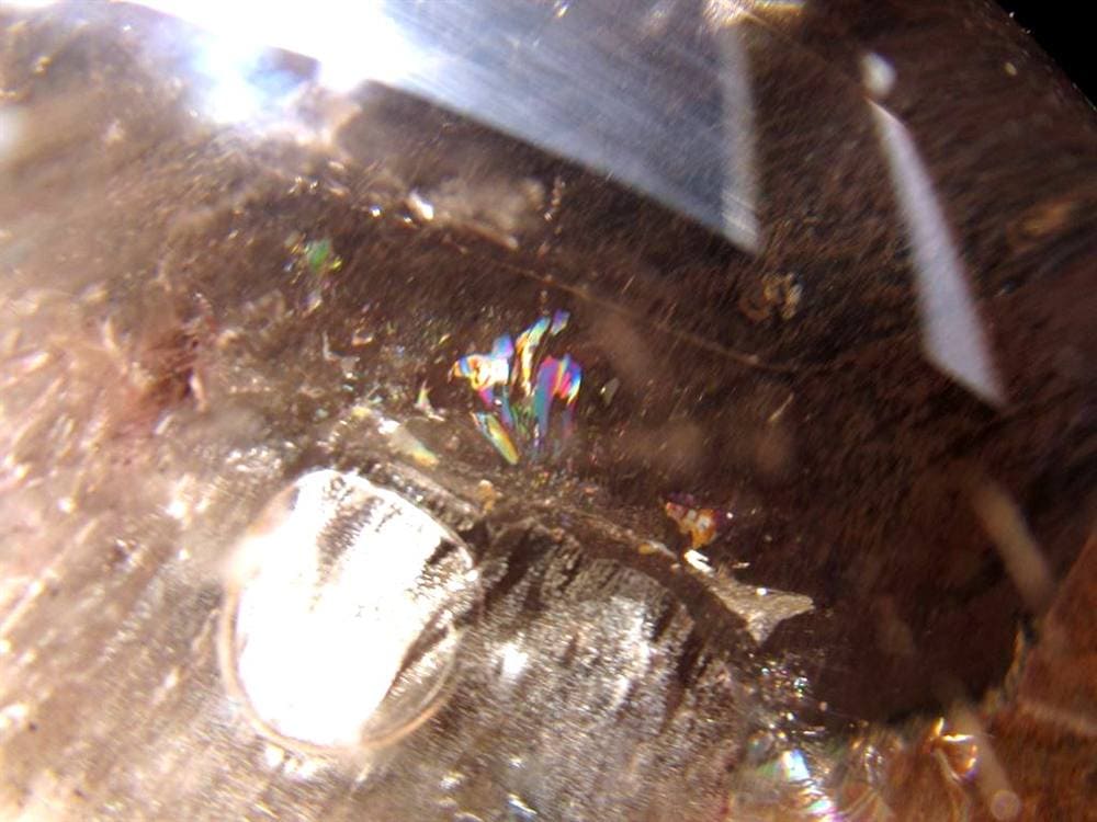 水入り水晶 エレスチャル 原石 置物 エンハイドクォーツ