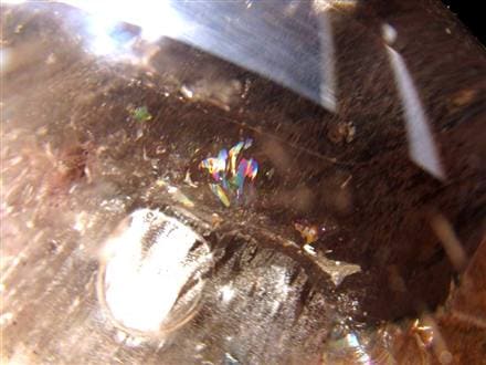 水入り水晶 エレスチャル 原石 置物 エンハイドクォーツ