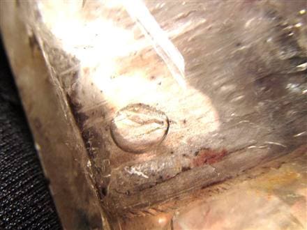 水入り水晶 エレスチャル 原石 置物 エンハイドクォーツ