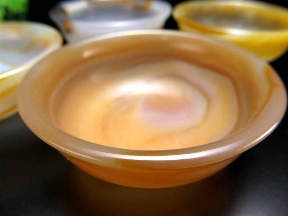 アゲート 瑪瑙 おちょこ 置物 盃
