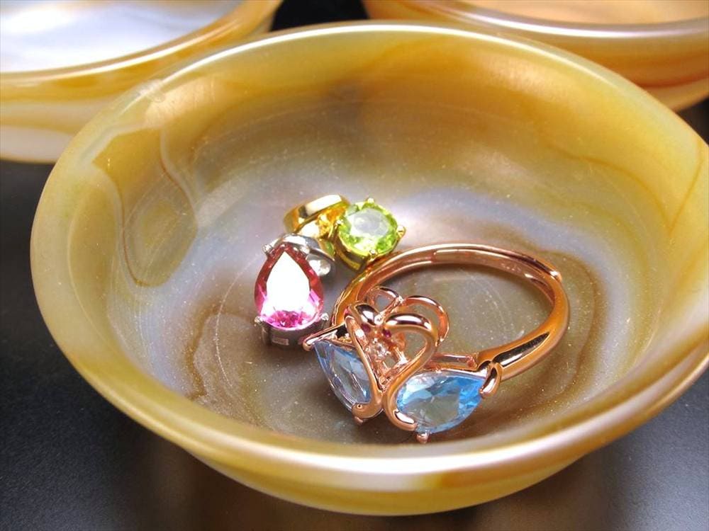 アゲート 瑪瑙 おちょこ 置物 盃