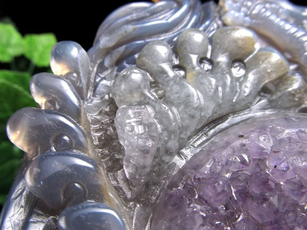 アゲート トレジャーメノウ 瑪瑙 龍穴 双龍 龍神