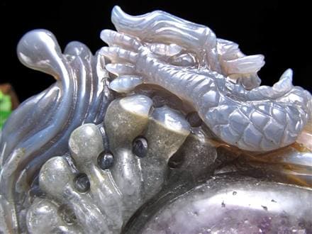 アゲート トレジャーメノウ 瑪瑙 龍穴 双龍 龍神