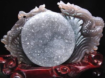 アゲート トレジャーメノウ 瑪瑙 龍穴 双龍 龍神