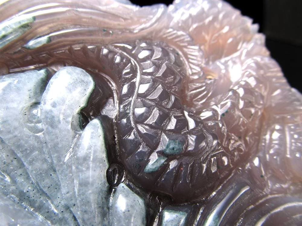 アゲート トレジャーメノウ 瑪瑙 龍穴 双龍 龍神