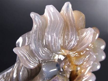 龍 瓢箪 笑口アメジスト 瑪瑙 龍穴アゲート 彫刻 置物