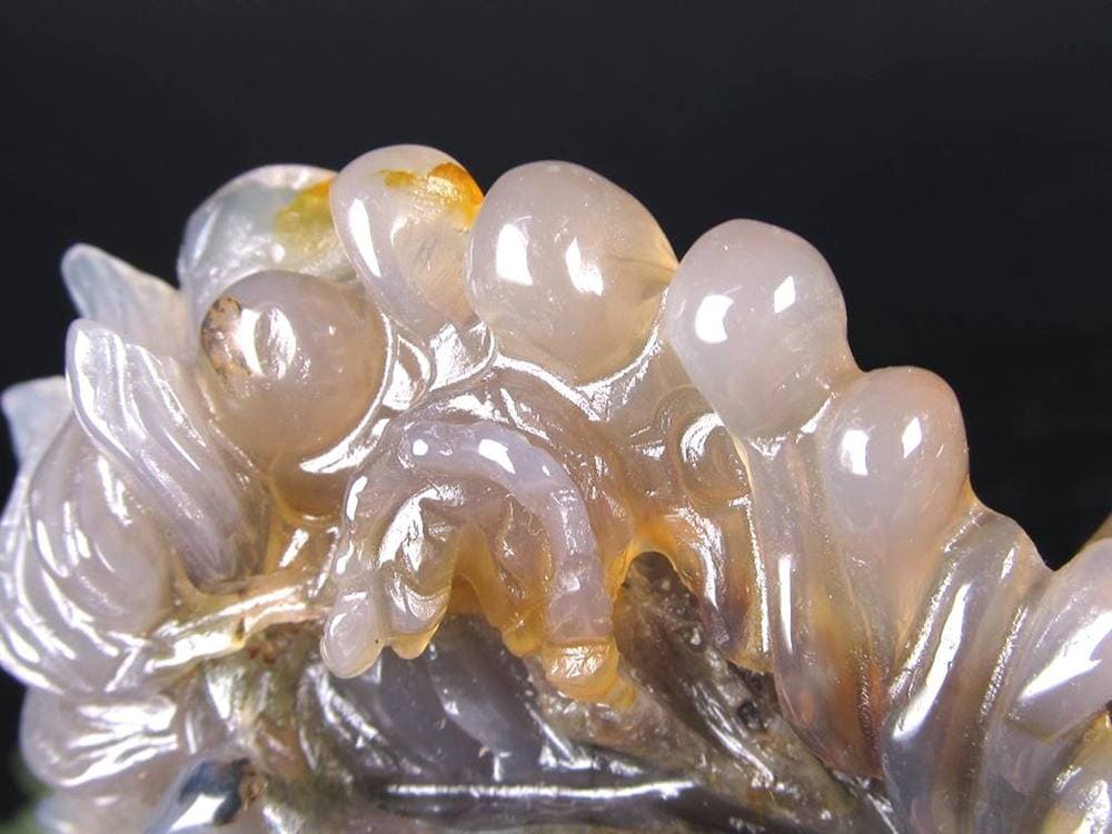 龍 瓢箪 笑口アメジスト 瑪瑙 龍穴アゲート 彫刻 置物