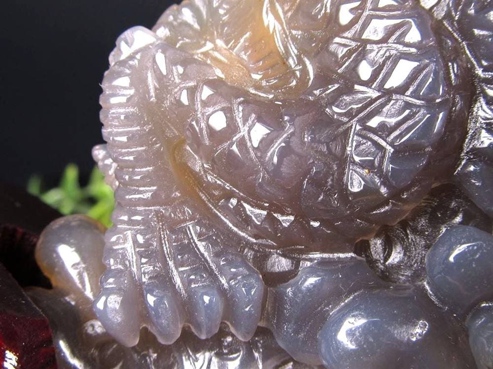 龍 瓢箪 笑口アメジスト 瑪瑙 龍穴アゲート 彫刻 置物