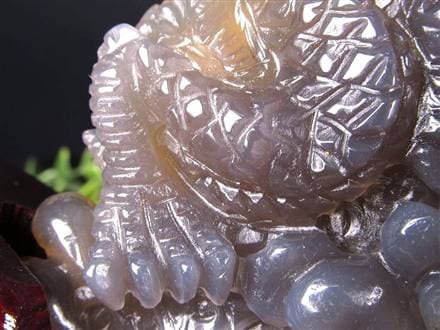 龍 瓢箪 笑口アメジスト 瑪瑙 龍穴アゲート 彫刻 置物