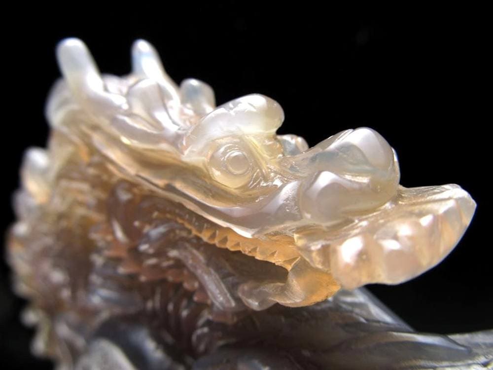 龍 瓢箪 笑口アメジスト 瑪瑙 龍穴アゲート 彫刻 置物