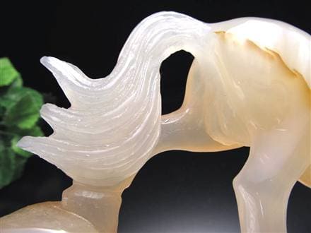 メノウ アゲート ユニコーン 一角獣 置物