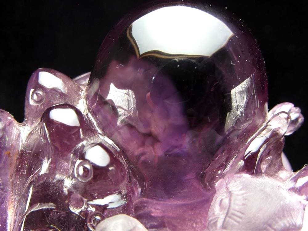 アメジスト 紫水晶 鹿 彫刻 置物