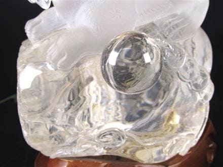 犬 天然水晶 万能の石 浄化 置物