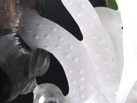 鶴 天然水晶 万能の石 浄化 置物