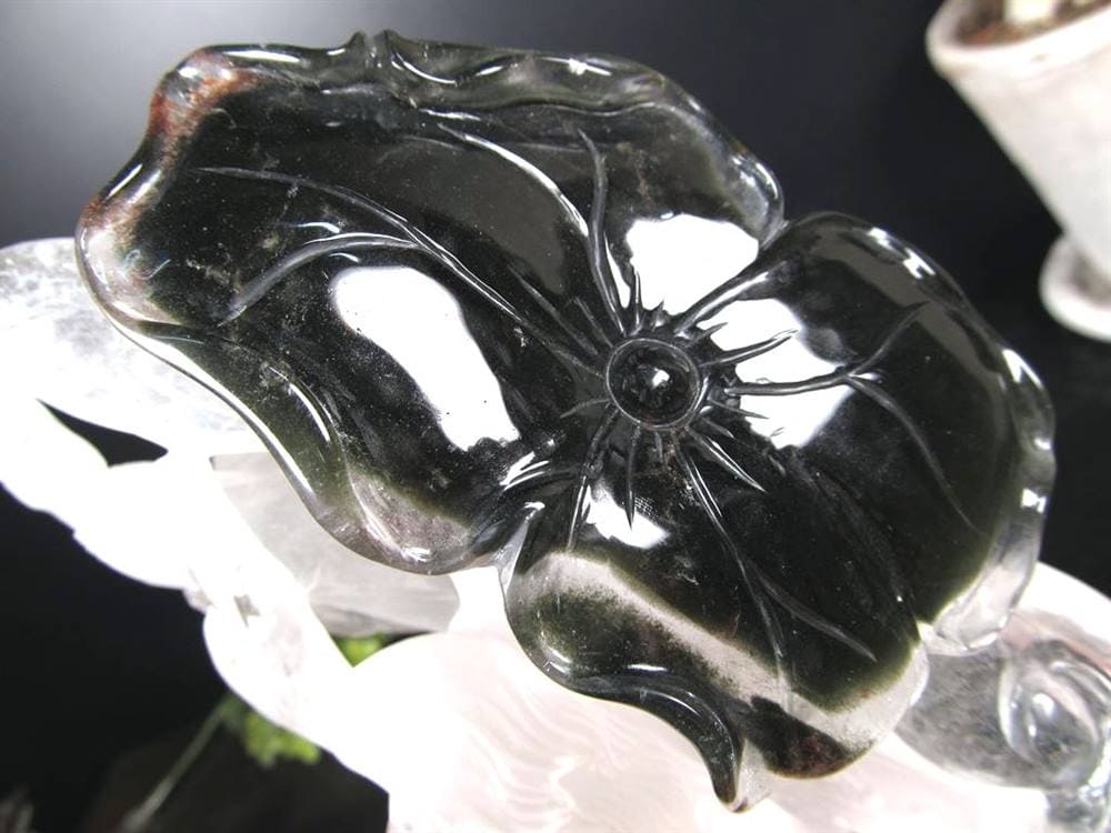 鶴 天然水晶 万能の石 浄化 置物
