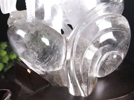 鶴 天然水晶 万能の石 浄化 置物