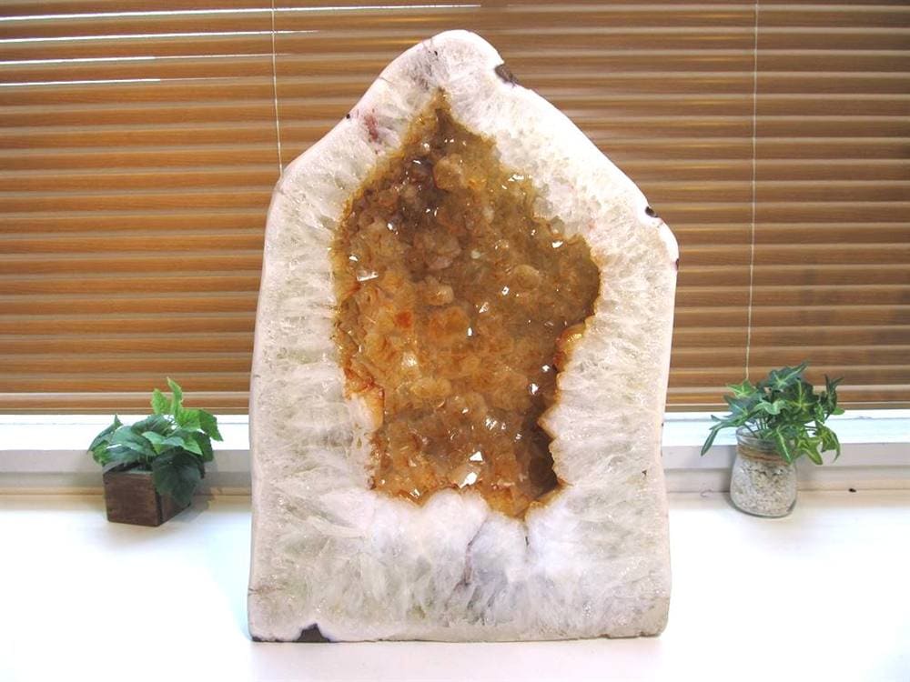 シトリン 黄水晶 クラスター 原石 11月の誕生石