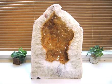 シトリン 黄水晶 クラスター 原石 11月の誕生石
