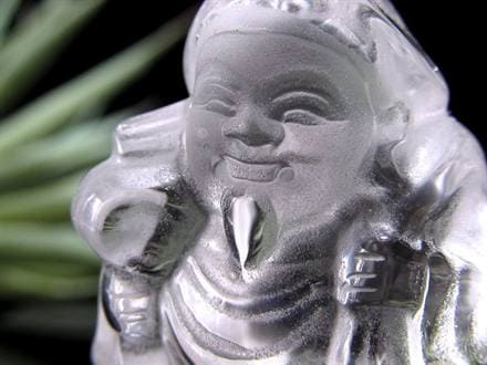 水晶 クォーツ 縁起物 置物 大黒天