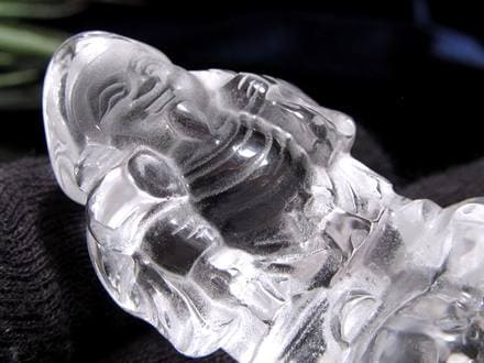 水晶 クォーツ 縁起物 置物 大黒天