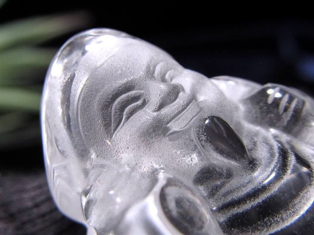 水晶 クォーツ 縁起物 置物 大黒天