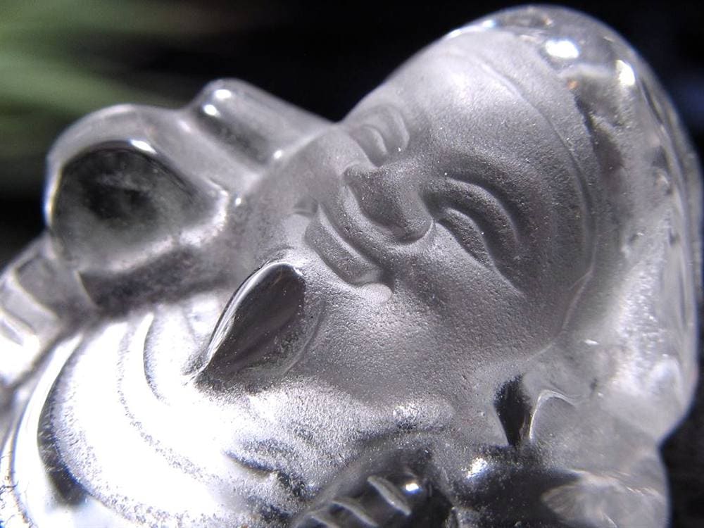水晶 クォーツ 縁起物 置物 大黒天