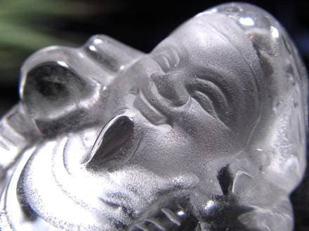水晶 クォーツ 縁起物 置物 大黒天