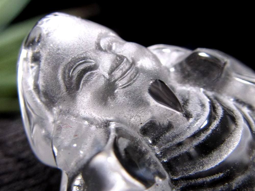 水晶 クォーツ 縁起物 置物 大黒天