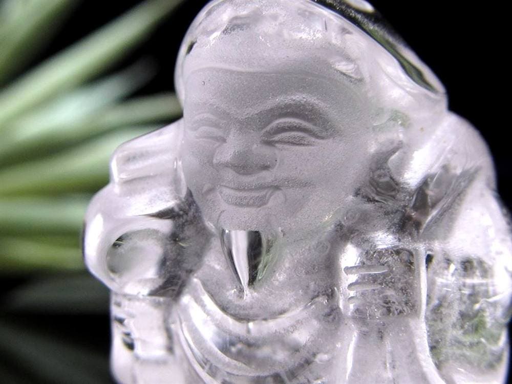 水晶 クォーツ 縁起物 置物 大黒天