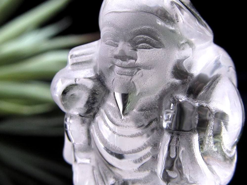 水晶 クォーツ 縁起物 置物 大黒天
