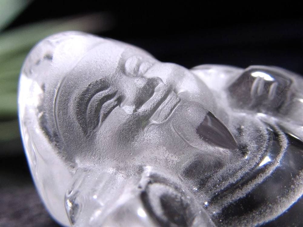 水晶 クォーツ 縁起物 置物 大黒天