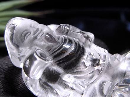 水晶 クォーツ 縁起物 置物 大黒天