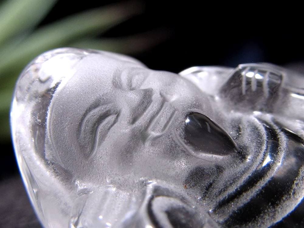 水晶 クォーツ 縁起物 置物 大黒天