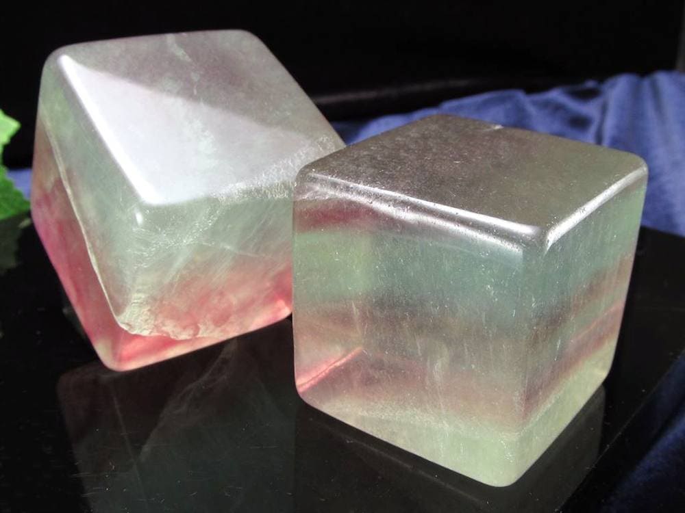 フローライト 蛍石 キューブ 置物