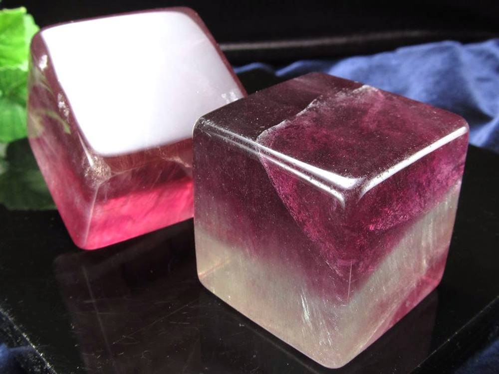 フローライト 蛍石 キューブ 置物