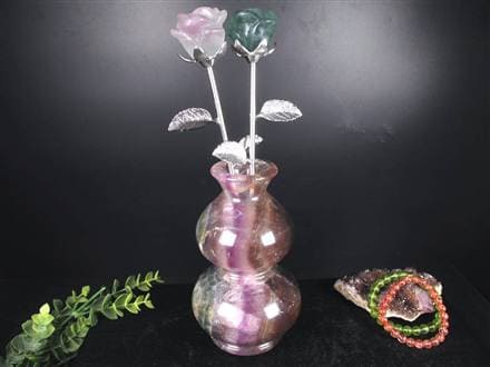 フローライト 蛍石 花瓶 一輪挿し 置物